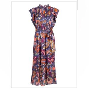 Marie Oliver Scarlet Dress, Indigo Tapestry size L